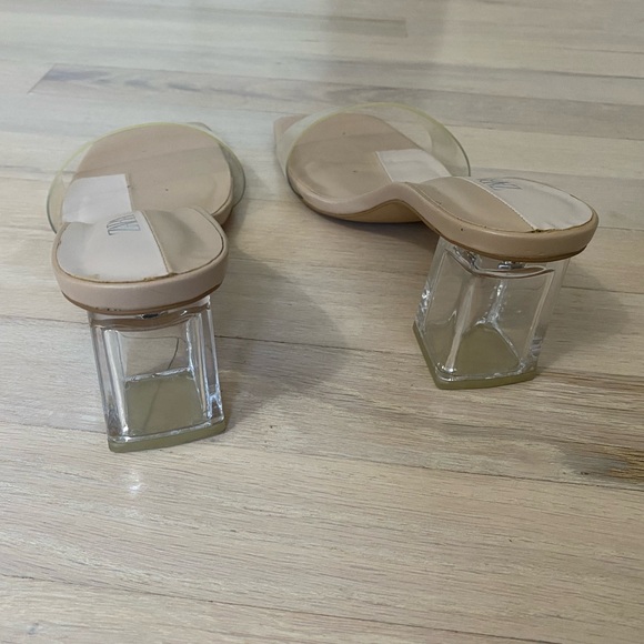 Zara VINYL MULES WITH METHACRYLATE ACRYLIC HEEL Size 9 / 40 - Picture 6 of 10
